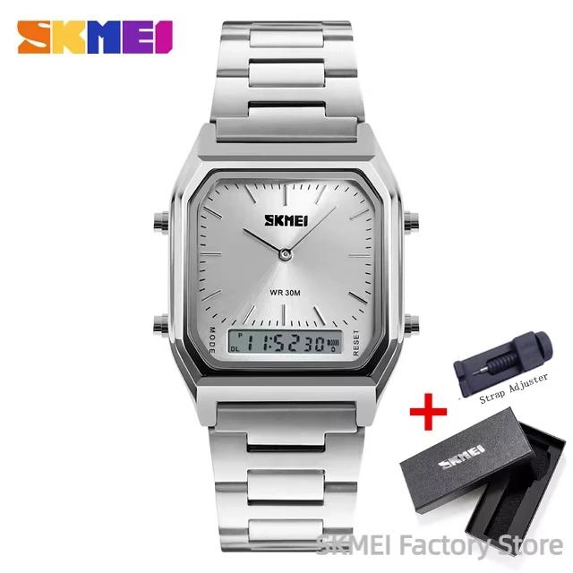 SKMEI 1220 Watch Men Digital Fashion Casual Dual Time Sports Chronograph Waterproof Quartz Men's Wristwatches Relogio Masculino