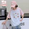 Flo Romy Girls' Cartoon Dog Print Short Sleeve T-Shirt
