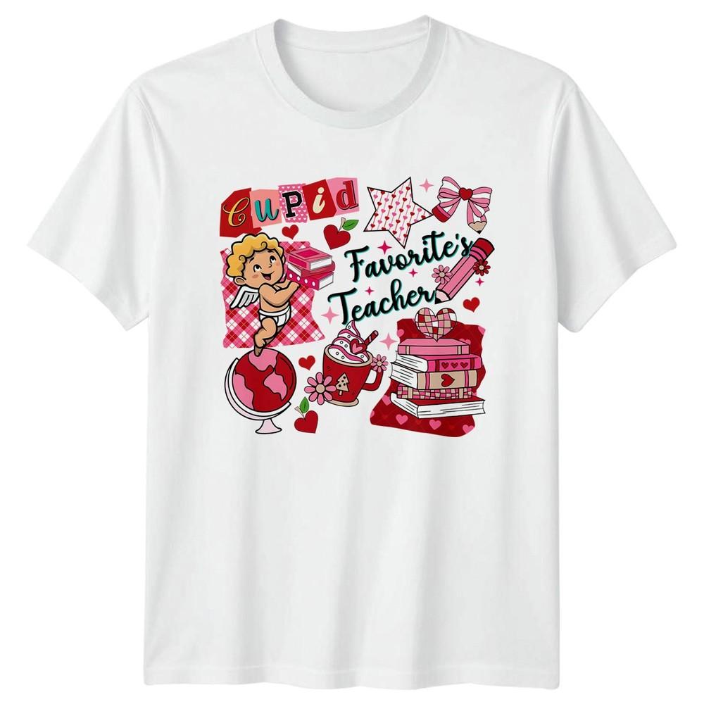 Cupid Favorites Teacher Unisexs TShirt Valentines Day Gift For Her S