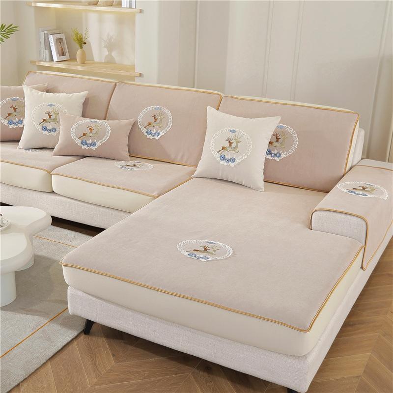 Pokrowiec na sofę Chenille Stretch Pokrowiec na cały pokrowiec Poduszka na leniwą sofę Cztery pory roku Uniwersalny pokrowiec na siedzenie