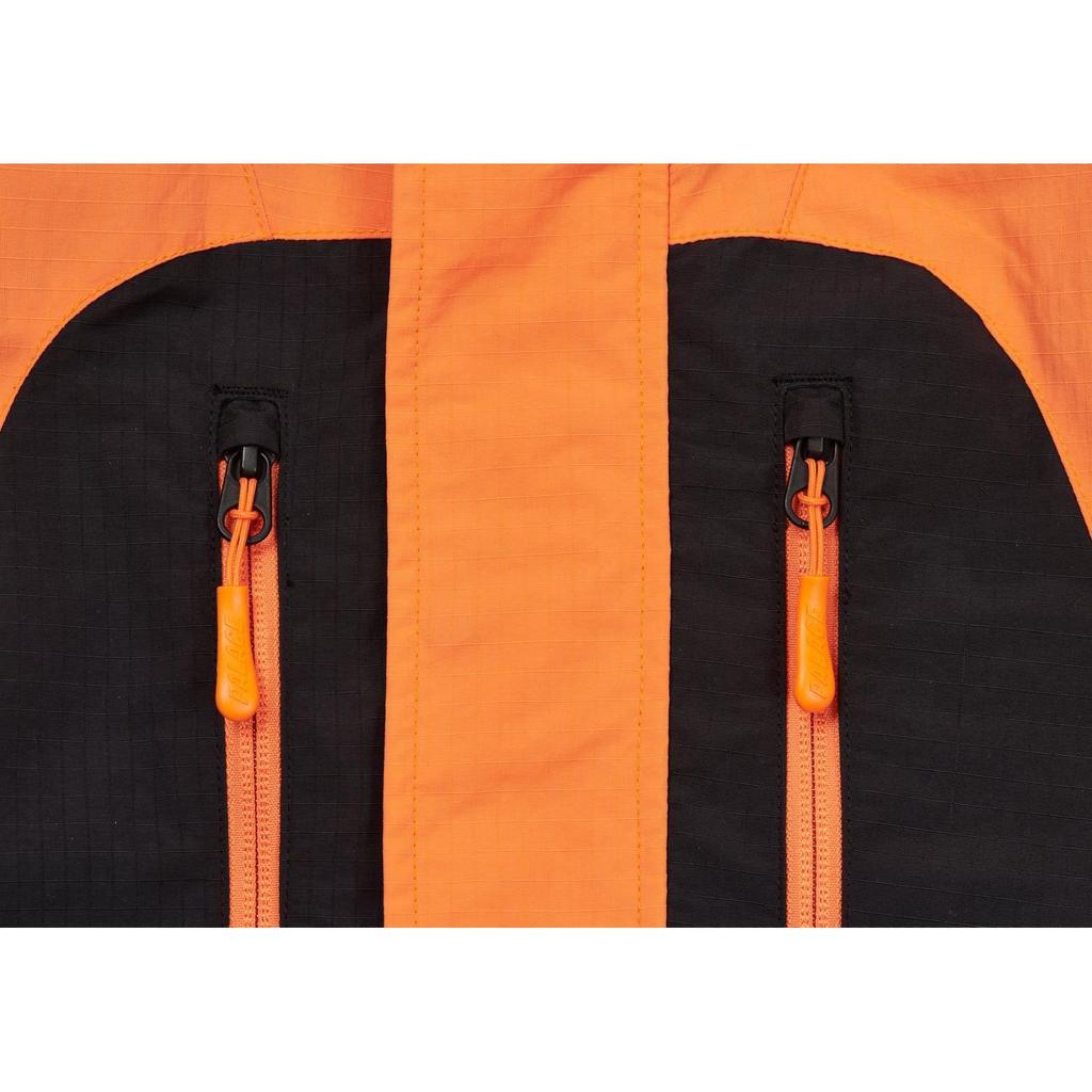 Palace SS22 Patchwork Zip Hooded Windbreaker Jacket Unisex Outerwear Orange Black Blue P21JK039