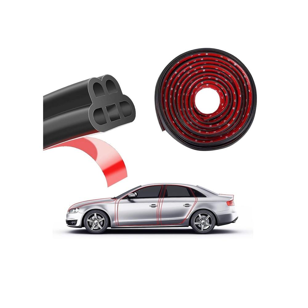 10 M Car Door Seal Strip Car Door Rubber Seal Strip Universal Car Door Rubber Seal Strip Double Layer 5-Hole Rubber Seal Cover Automotive Weatherstri