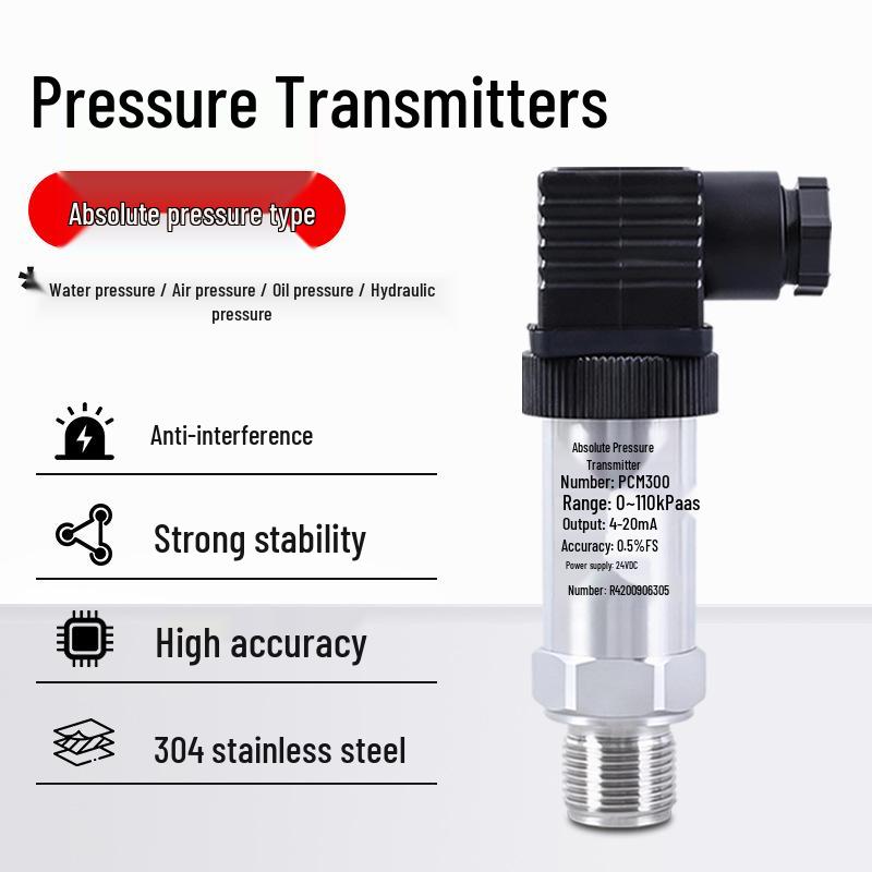 High-Precision Atmospheric & Absolute Vacuum Pressure Transmitter Sensor 110kPa Absolute Pressure