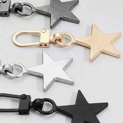4 buc/Set Culoare Aleatorie Pandantive Metalice pentru Fermoar în Formă de Stea, Detașabile, Grozave pentru Înlocuirea Capului Vechi de Fermoar pe Genți, Pantofi și Haine