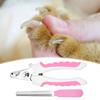 Stainless Steel Dog Nailclippers Non-Slip Manual Dog Toenail Clippers for Grooming for Home Indoor Travel All Breeds Seniors