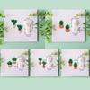 Cacti Shaped Soft Pottery Clay Cutters Earrings Jewelry Pendant Making Moulds Plant Ornaments Pendant Cutting Molds