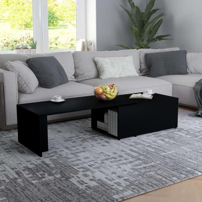 VidaXL Coffee Table Black 150x50x35 Cm Chipboard