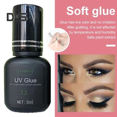 Ciglia innestate 5G Gel UV Lunga durata Resistente all'acqua Semplice operazione Colla per ciglia Donna