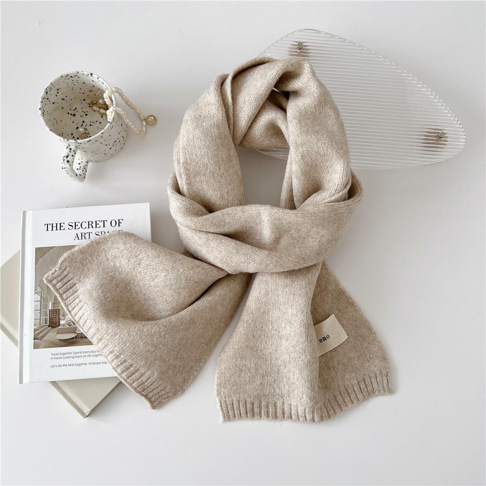 New Solid Color Scarf For Women In Spring And Autumn Versatile Ribbon Wrist Strap Headband Fashionable Decoration Student Neck Protection Small Scarf