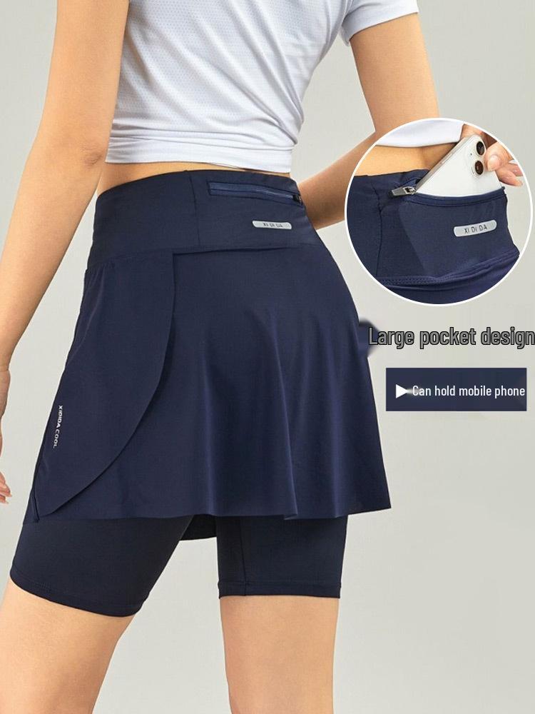Women's Quick-Dry Tennis & Badminton Skorts for Fitness, Running, or Yoga