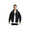 Therma-Fit Life Series Buchstabenlogo Outdoor-Arbeitskomfort Zip-Up Kapuzenjacke Herrenjacke Schwarz HV1738-010