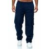 Men's Casual Multi Pocket Loose Straight Work Pants Outdoor Fitness Pants
