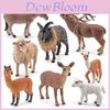 Donkey Alpaca Sheep Model Collection Pvc Figures For Home Decor And Educational Display