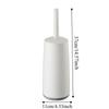 Soft Bristle Toilet Brush With Base Long Handle Toilet Brush Set Toilet Scrubber  Deep Cleaning