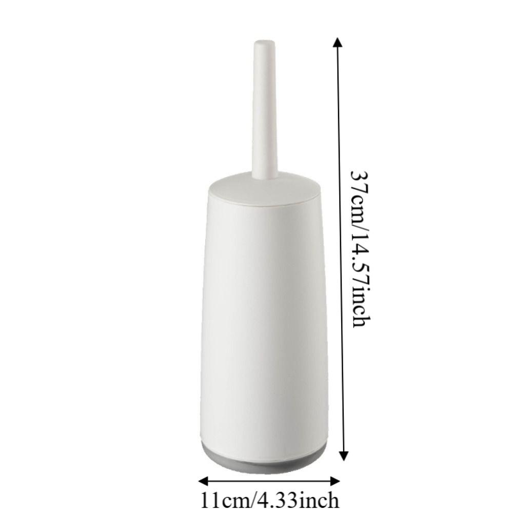 Soft Bristle Toilet Brush With Base Long Handle Toilet Brush Set Toilet Scrubber Deep Cleaning