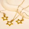 New Long Five-pointed Star Earrings, Simple Temperament Earrings, Earrings, Lucky Star Personalized Jewelry Set.