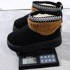 Fashion Fur Snow Boots Women's Autumn and Winter New European Station New Warm Thick-soled Sleeve Snow Cotton Shoes