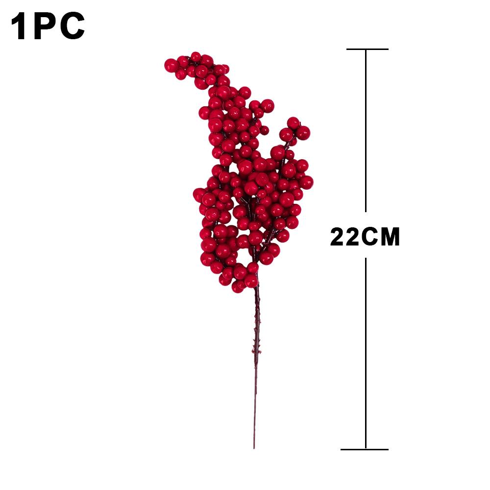 12/1 Stück Weihnachten Rote Beeren Künstliche Frucht Stechpalmenbeere Staubgefäß-Strauß Für Weihnachten Hochzeit Party Dekoration Haus DIY Bastelarbeiten