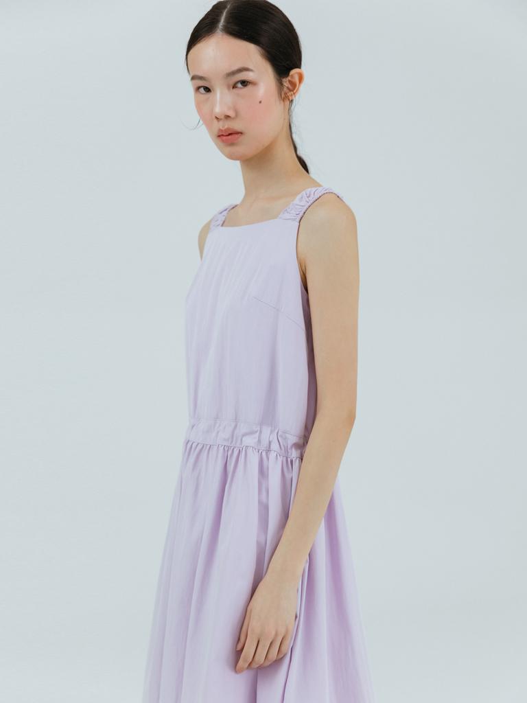ETMON Apron Side Strap Dress Lavender