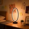 1 Piece Elliptical-shaped Desk Lamp with LED USB Plug for Bedroom Decoration and Lighting
