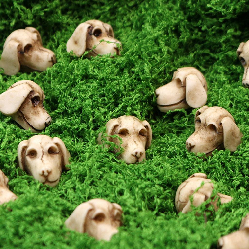 Dog Head Cover 20 Resin Outdoor Courtyard Tabletop Flower Pot Paving Stone Decoration Fish Tank Decoration