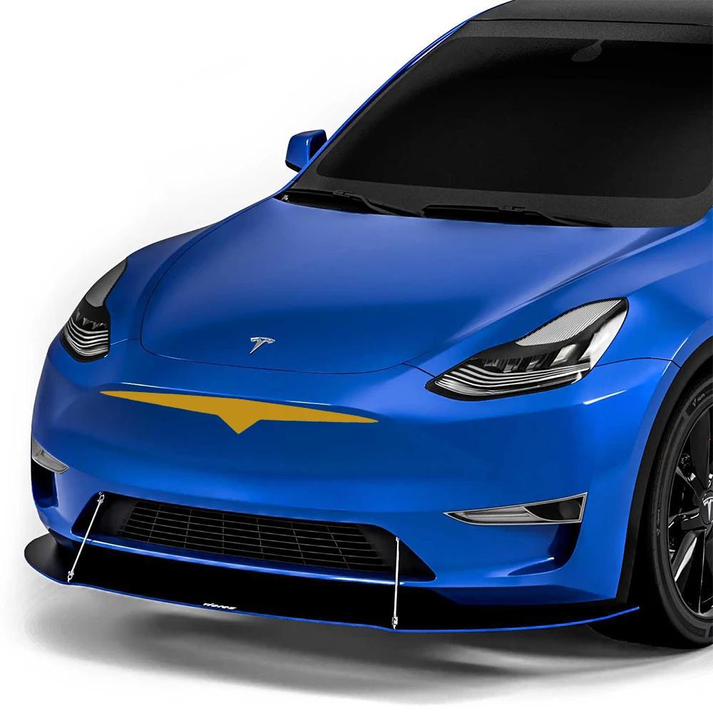 Auto Frontgrill Aufkleber Für Tesla Model Y Frontstoßstange Fastback Wasserdichte Vinylfolie Abziehbilder Auto Außen Dekoration Zubehör