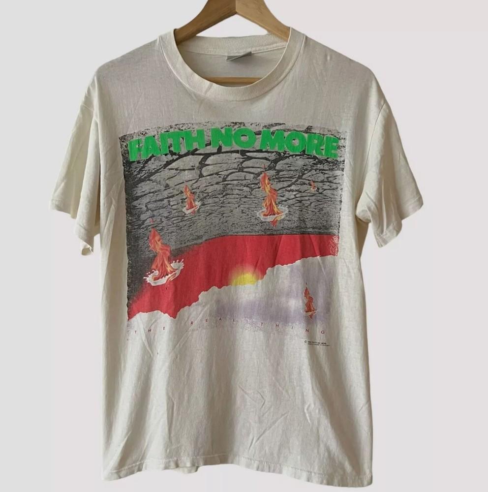 Faith No More Shirt, Faith No More Tour White Unisex T-shirt Reprint