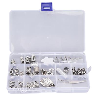 34pcs Alloy Beard Jewelry Dreadlocks Different Shapes DIY Hair Braiding Beads Accessories for Bracelet Necklace
