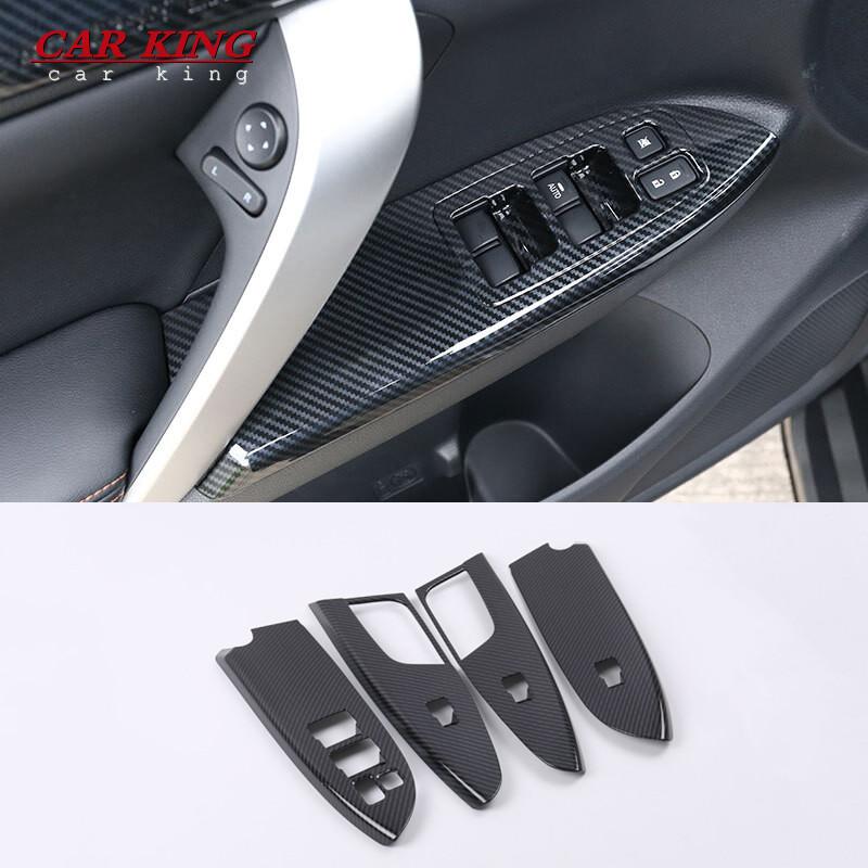 For Mitsubishi Eclipse Cross 2017 2018 2019 Door Window glass Lift Control Switch Panel cover trim Car styling accessories LHD 7HD