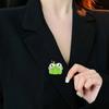 Brosche Anstecknadel Cartoon Frosch Design Zinklegierung Nadel Handbemalte Emaille Glasur Anzüge Mäntel Pullover Abzeichen Vielseitiges Accessoire