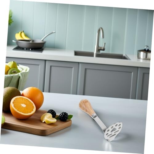 Stainless Steel Food Masher Kitchen Tool Potato Masher Meat Masher Bean Masher Baby Food Masher for Fruits and Vegetables