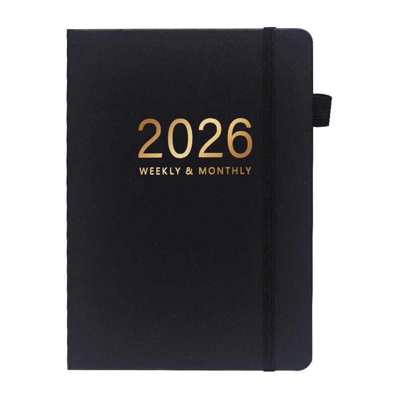 Custom Logo Printed A5 Hardcover Organizer/Planner Journal Notebooks Thread Sewing Binding Leather Cover for Gifts Stationery