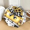 Sunflower Bowknot Yellow Pickup Truck - Automatic Opening Umbrella, Portable Folding Design, 8-Bone Iron Frame, Outdoor Rain Umbrella, Festi