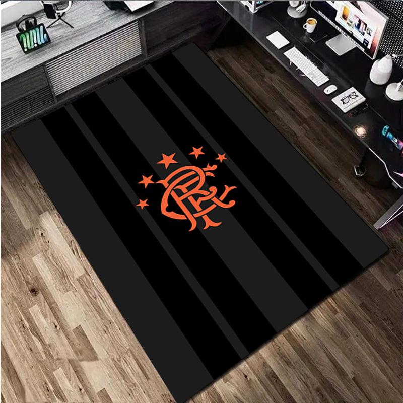 1Pc Rangers Football Club Print Rug - Home Decoration Carpet For Living Room Bedroom Flooring Computer Chair Area Rug