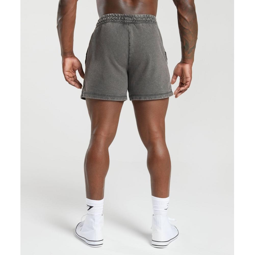 Gymshark Heritage 5 Shorts Onyx Grey A4a8k Gb8n