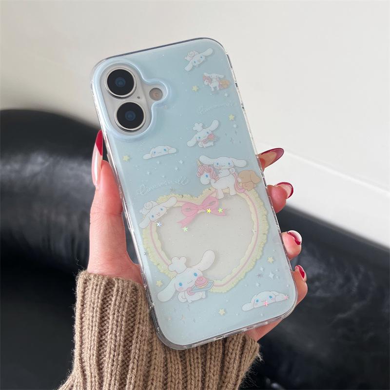 

Cinnamoroll Love Heart Unicorn iPhone 17/16 Pro Max/15/14 Case iPhone 15