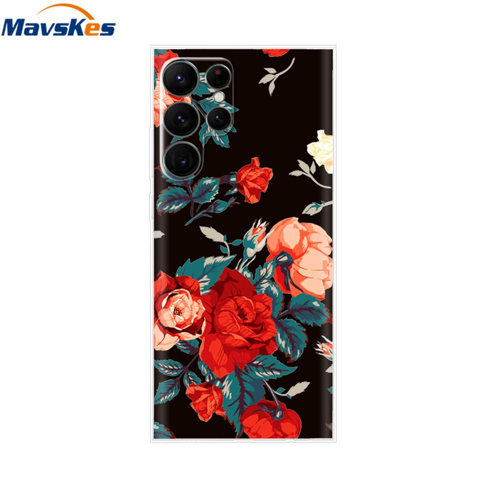 For Samsung Galaxy S22 Ultra Case Silicone Soft Clear Bumper Back Cover For Samsung S22 Ultra Cases For Samsung S22 Ultra Fundas