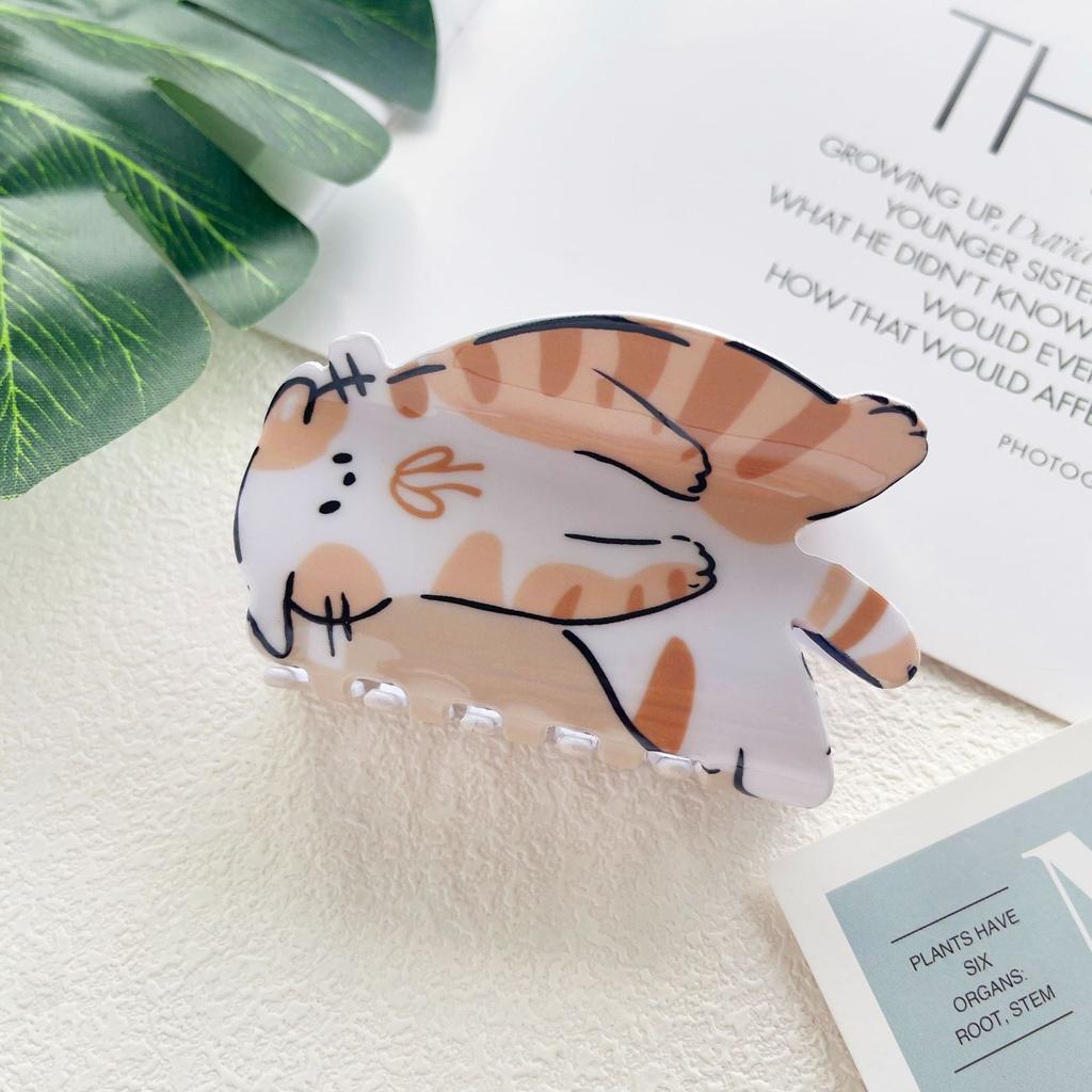 1 Stück Niedliche Haustier Katze Hund Essigsäure Kratzspange Tier-Serie Personalisierte Haarkratz Haarspange Haaraccessoires Neuer Stil