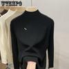 Loose Sweater Women's Semi-high Neck Warm Sweater Women's Autumn and Winter Knitted Sweater Base Layer Pullover