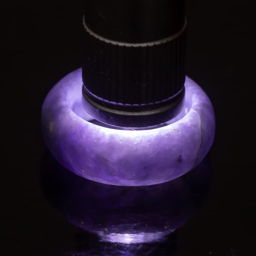 Size 13 Itoigawa Natural Jadeite Lavender Hollow Japanese National Jomon Power Stone Jadeite Workshop Special Paulownia Wood Quality Certificate