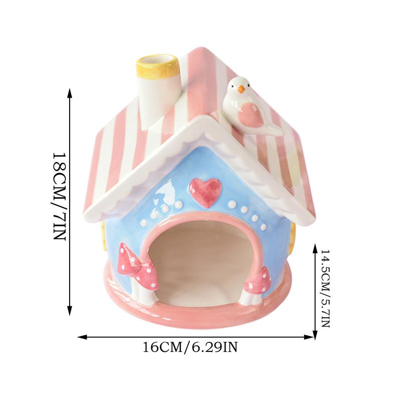 Hamster Hideouts Ceramic Cool Hiding Beds For Hamster Creative Chinchilla Hut Pet Cage Accessories Gerbil Houses And Hideouts