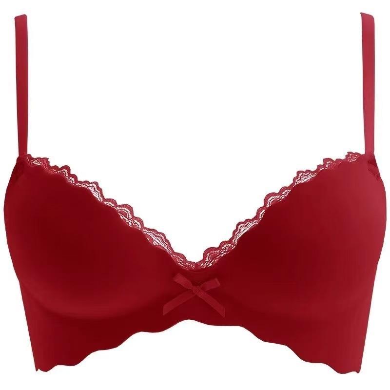 Underwear women's small breasts gather and close secondary breasts to prevent sagging and seamless upper support flat chest special thickened bras