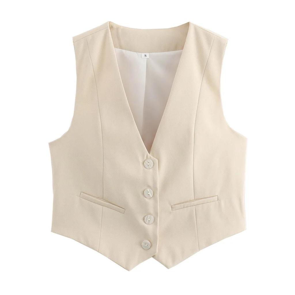 Y2K Versatile Summer Sleeveless Vest Women's Slim Fitting Vest Street Fashion