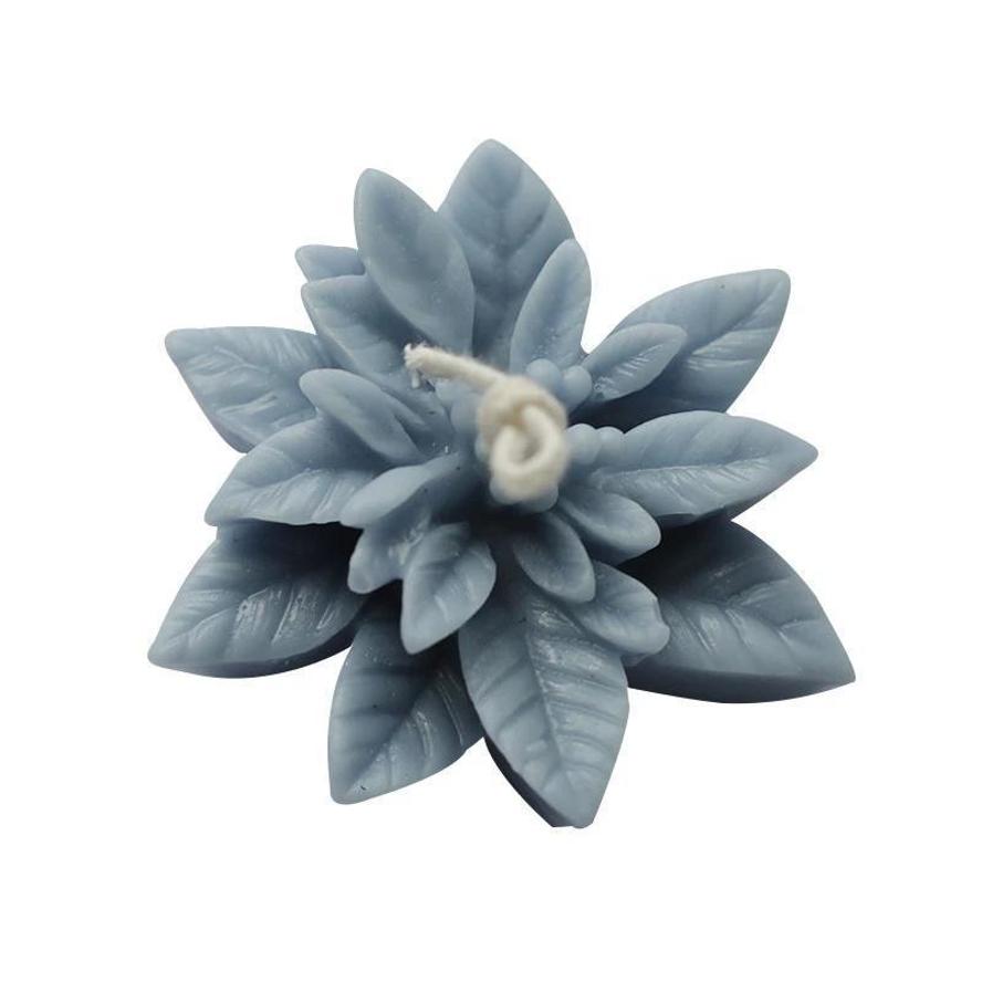 Weihnachts-Aromatherapie-Kerzenform Weihnachtsblume Silikonform Harzformen Kuchendekoration Handgemachte Seifenform Kerzenherstellung