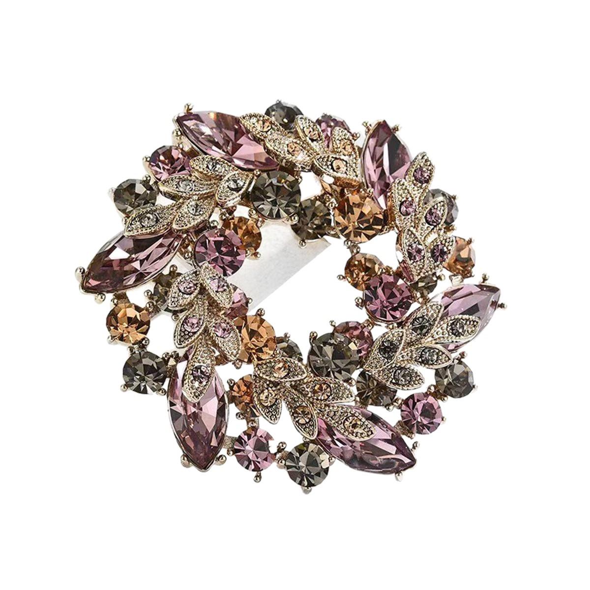 

Retro Bauhinia Brooch: Classic Luxury Lapel Pin for Women, Perfect for Suits, Coats, or Cardigans