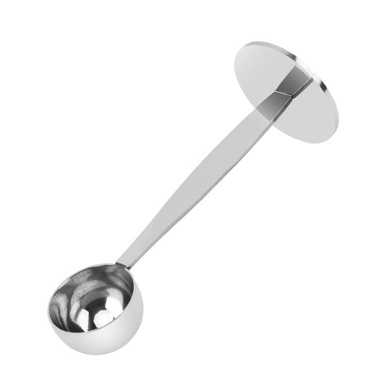2-In-1 Stainless Steel Coffee Scoop 15/20/30Ml Tamping Dual-Purpose Coffee Spoon Powder Hammer Tamper For Measuring And Tamping