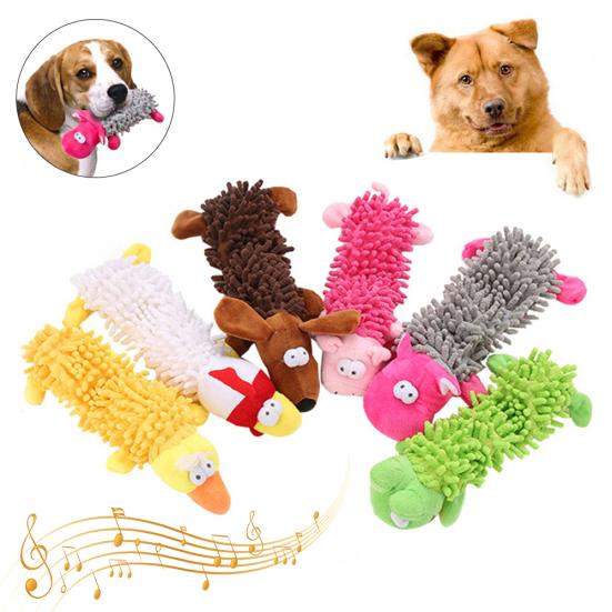 Pet Dog Puppy Cute Pig Duck Hippo Shape Plush Doll Interactive Playing Chew Toy