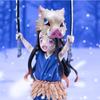 Anime Demon Slayer Kamado Nezuko Figure Kimetsu No Yaiba Hashibira Inosuke Action Figure Model Doll Toy Figurine Gift