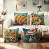 Exotic Mexican - style Pillow CoversLiving room sofa cushion cover, soft and comfortable, bedroom room decoration