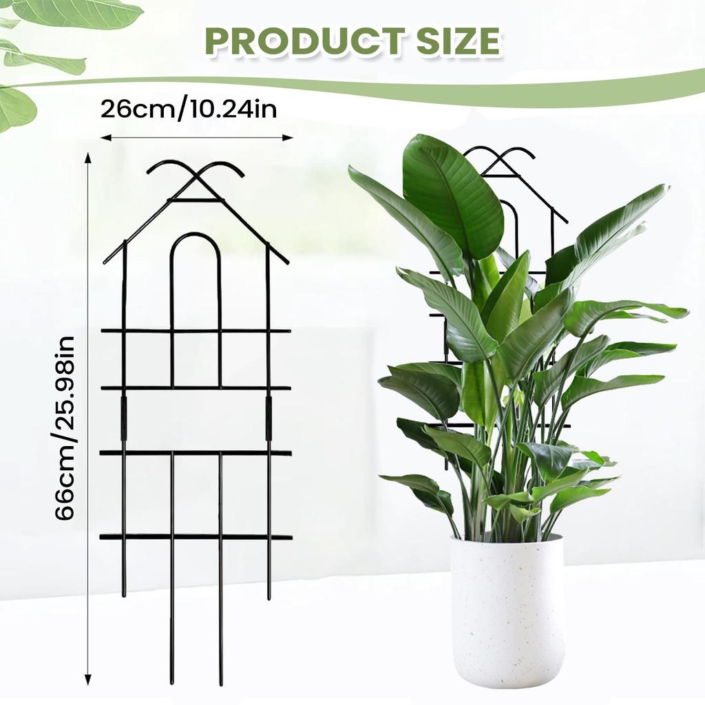 Plant Trellis Metal Plant Grow Support Trellis Climbing Vine Frame For Indoor Outdoor Patio Garden Greenhouse Balcony Wedding